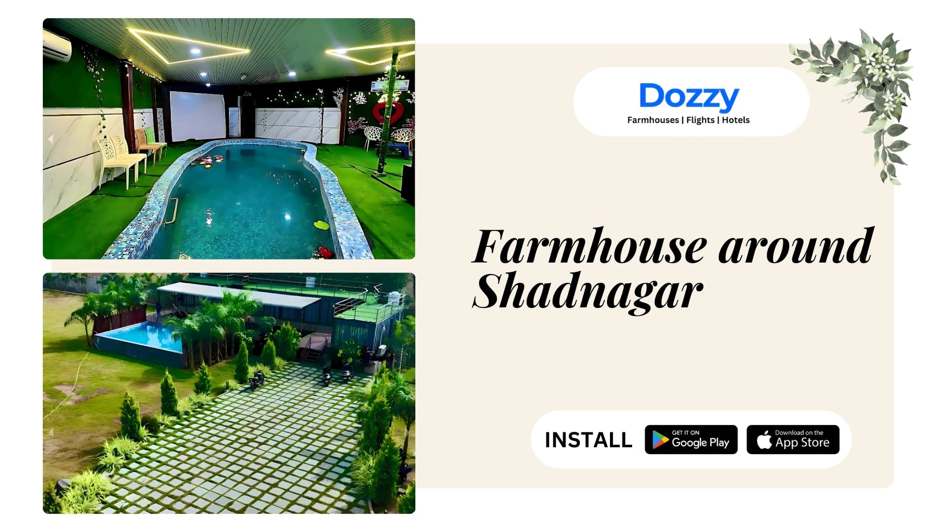 Private Farmhouse for Rent Near Shadnagar